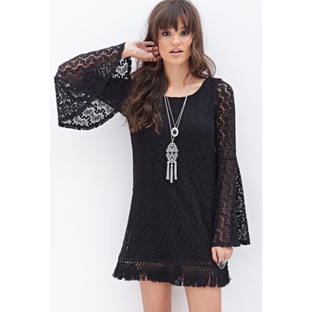 FOREVER 21 Crochet Boho Dress